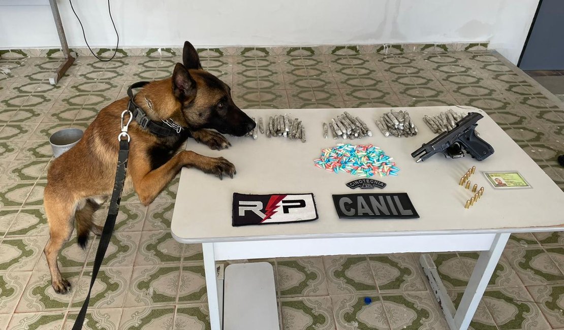 3° Batalhão faz apreensão de drogas e prende homem em lava jato no Manoel Teles