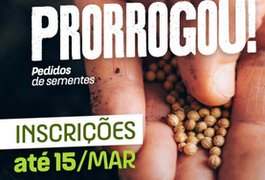 Inscrição para receber sementes gratuitas do Planta Alagoas é prorrogada até a sexta-feira