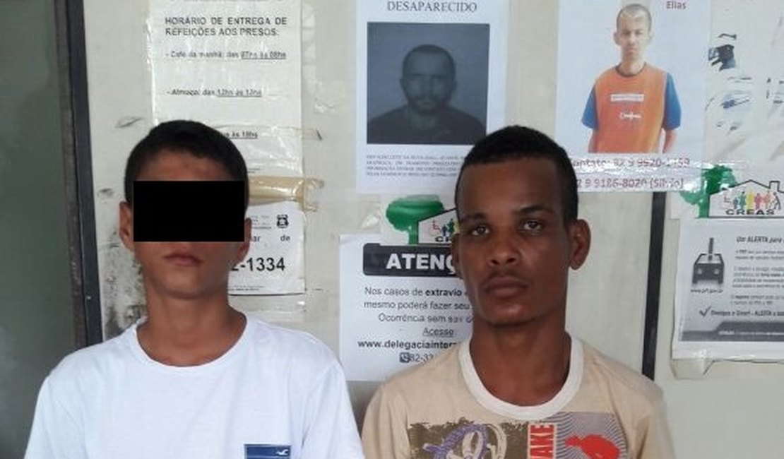 Rádio Patrulha prende jovem e apreender menor suspeitos de tráfico de drogas