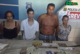 Polícia prende quadrilha acusada de furtos a residências e tráfico no Sertão