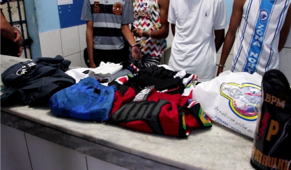 Sete pessoas são detidas suspeitas de assalto à loja de confecções em Delmiro Gouveia