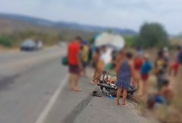 Motociclista morre após colisão com caminhão-pipa em rodovia do Sertão alagoano