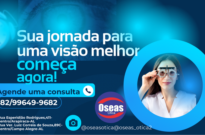 Oseas Ótica é destaque em Alagoas! Uma ótica premiada que preza a excelência e um serviço extraordinário para a sua visão!