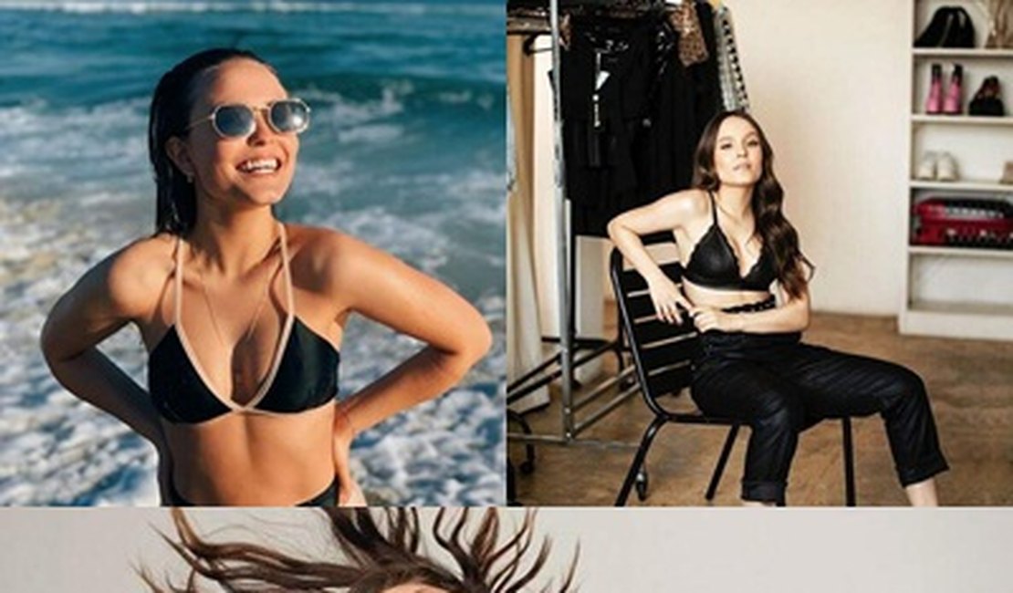 Larissa Manoela aparece só de biquíni e exibe corpão nas redes