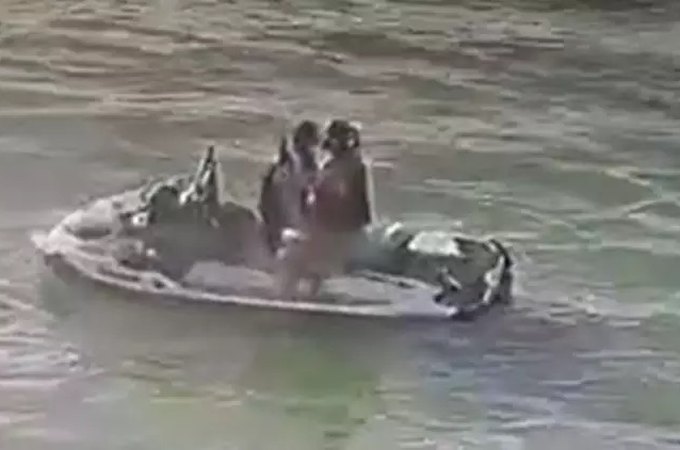 Casal estava se beijando em moto aquática quando foi atropelado por 'barco pirata' em SC