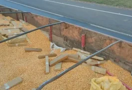 PRF apreende 5 toneladas de maconha escondidas em carga de milho