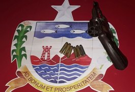 Homem é detido com arma de fogo em Lagoa da Canoa