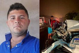 Mototaxista morre em batida frontal com carreta e caminhão-baú atinge veículos no local do acidente em Santana do Ipanema