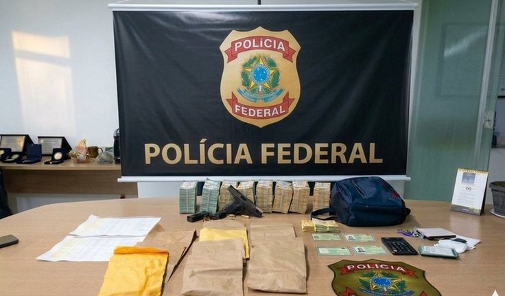 Policial aposentado é preso pela PF com R$ 500 mil, lista de nomes e material de campanha de JHC