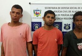 Trio é detido com cinquentinha roubada e drogas em Arapiraca