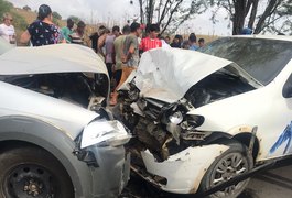 Vídeo. Colisão frontal entre carros deixa feridos na AL 487, em Traipu