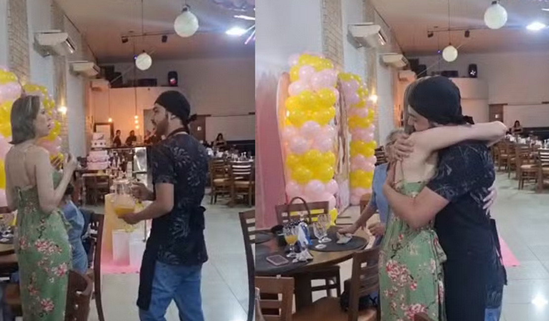 VÍDEO. Doador de medula se disfarça de garçom e surpreende mulher transplantada: 'Me trouxe a vida'