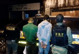 Quadrilha é presa momentos depois de praticar assalto na BR-104, em AL