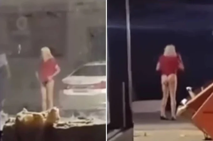 Investigação continua: Usando calcinha preta, blusa vermelha e peruca, pastor é flagrado novamente nas ruas