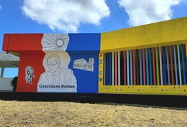 Mural Ilustre Alagoano: Graciliano Ramos é inaugurado na Ufal com apoio do Governo de Alagoas