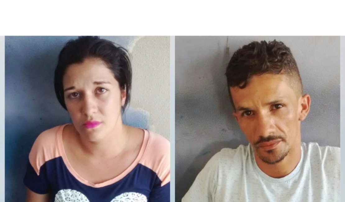 PM prende casal suspeito de assaltos em Arapiraca