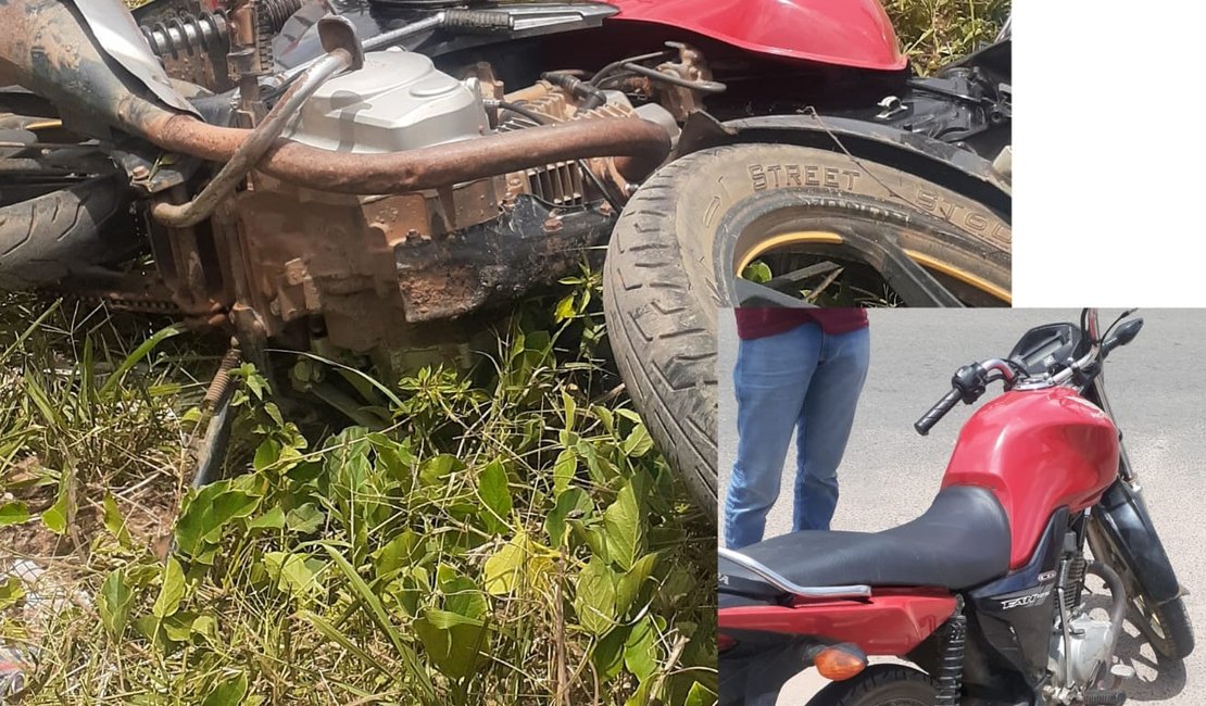 Moto roubada na zona rural de Arapiraca é localizada pela polícia