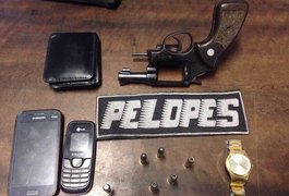 Suspeito de atirar em via pública do bairro Eldorado, em Arapiraca, é detido com arma de fogo