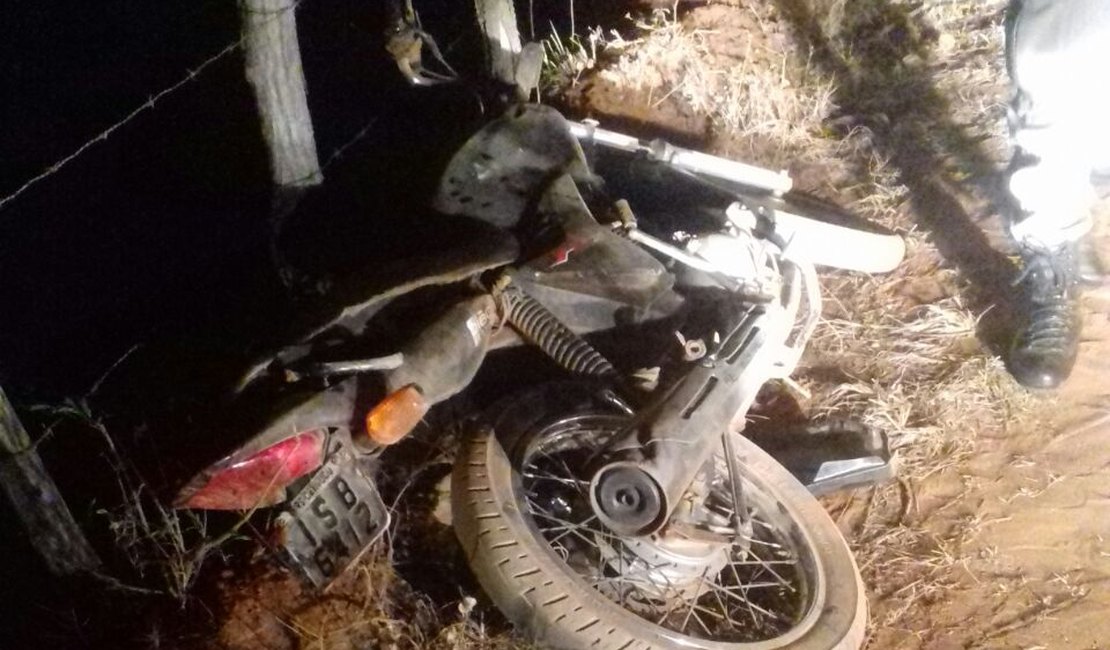 Força Tática recupera moto roubada em Lagoa da Canoa