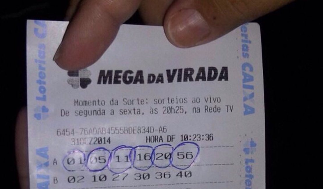 Ganhadores da mega da virada postam foto do bilhete no whatsapp