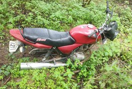 Moto roubada é localizada em área de mata na zona rural de Girau do Ponciano