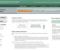 Fies do segundo semestre abre inscrições para 61 mil vagas