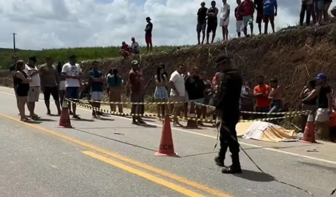 Motociclista morre e passageiro fica ferido em acidente no interior de Alagoas