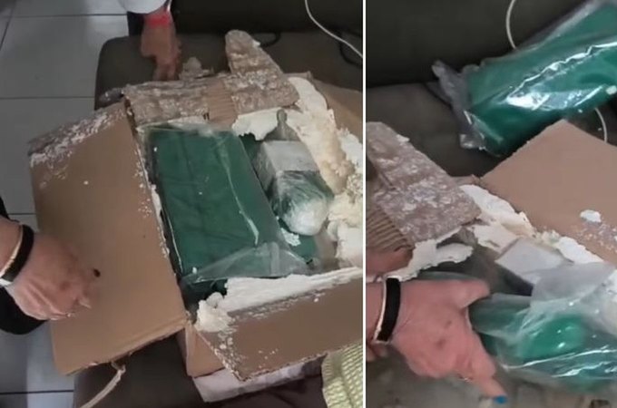 Receita Federal aciona polícia e homem é preso com 4kg de maconha