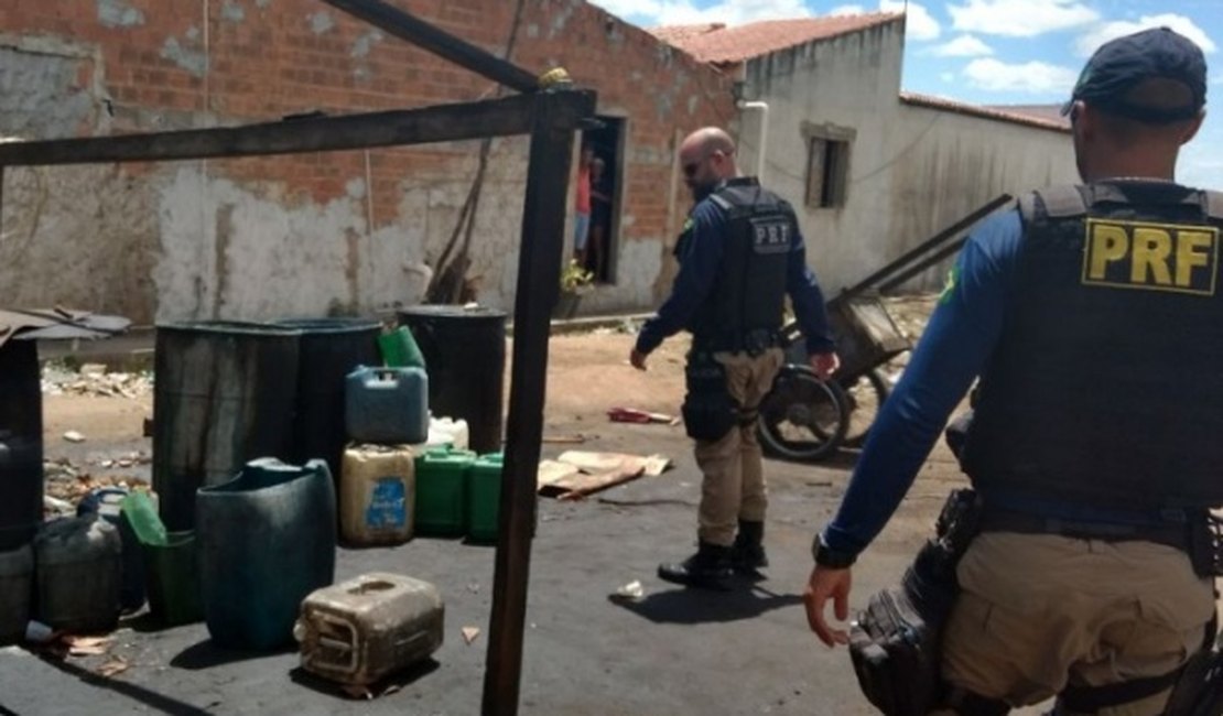 PRF prende trio por furto e venda ilegal de combustível em Alagoas