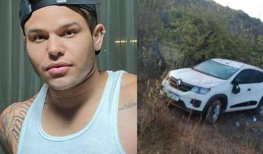 Tierry sofre acidente de carro e capota veículo antes de show na Bahia