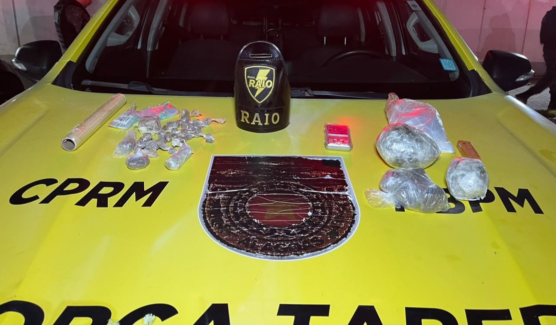 Companhia de Raio prende homem por tráfico de drogas e crime ambiental no Benedito Bentes