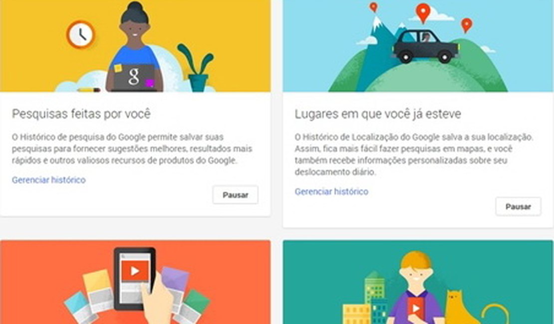 Controle o que o Google sabe sobre você