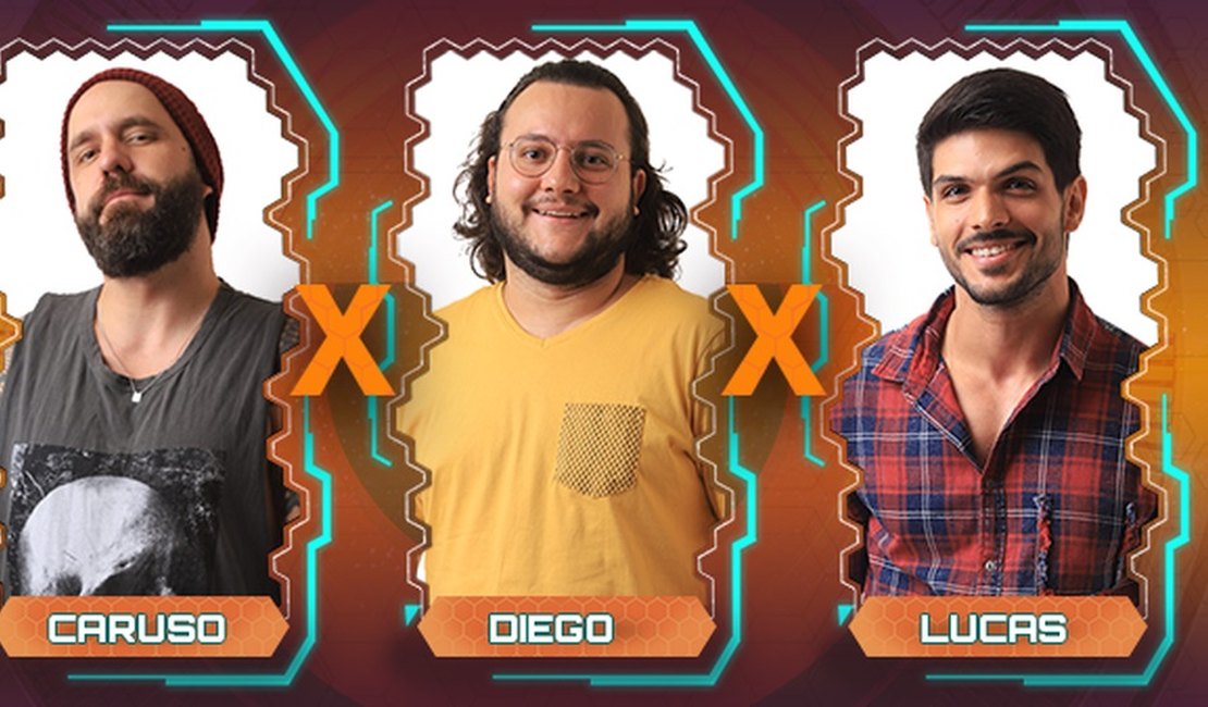 Caruso, Diego e Lucas formam o quinto Paredão do BBB18; vote e tenha um resultado parcial