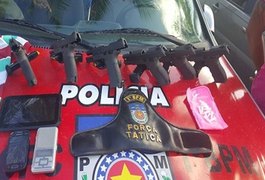 Ações policiais apreendem média de cinco armas de fogo todos os dias em Alagoas