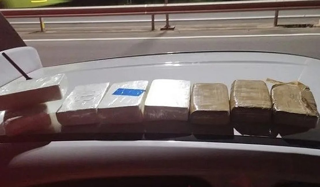 Homem é preso ao ser flagrado com 11kg de droga em carro, no interior alagoano