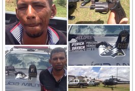 Operação conjunta prende suspeito de homicídio e porte ilegal de arma