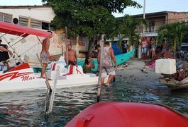 Mulher é resgatada após ser levada pela correnteza na Lagoa Mundaú; veja o vídeo