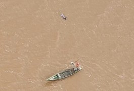 Grupamento aéreo encontra corpo de pescador desaparecido na lagoa Mundaú