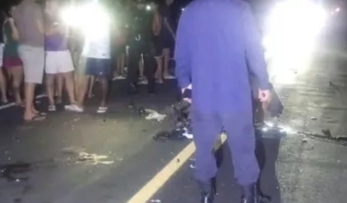 Batida entre duas motocicletas deixa mulher morta e três feridos em Boca da Mata