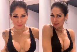 Mayra Cardi anuncia encontro romântico: 'Não vou passar batom para não manchar'