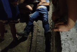 Motociclista atinge muro após perder controle da direção em Feira Grande