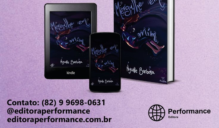Nycolle Barbosa lança o livro 'Mergulhe em mim' dia 15/05 às 10h na Casa da Cultura. Livro extraordinário! Livro lançado pela Editora Performance!