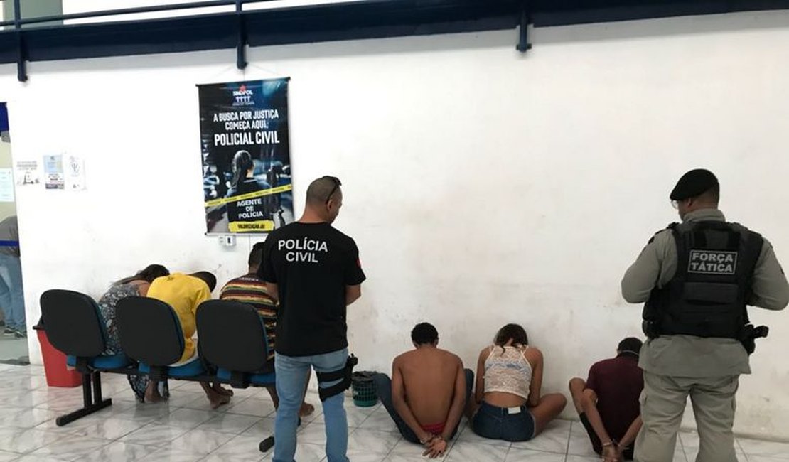 Suspeitos de tráfico e drogas são apreendidos no Litoral Sul de Alagoas