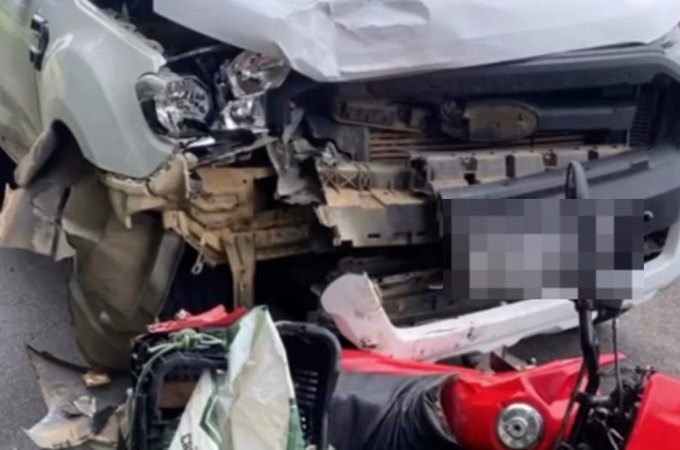 Agricultor morre em colisão envolvendo moto e caminhonete na BR-316, em Cacimbinhas