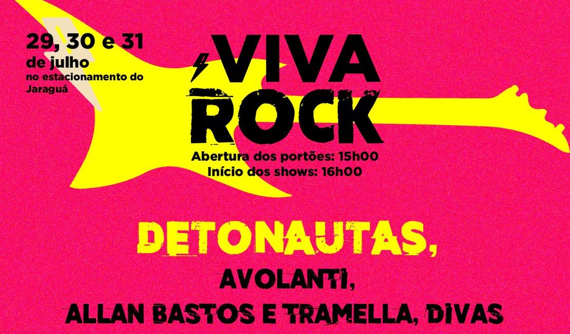 Festival Viva Rock Maceió muda de endereço e será no estacionamento do Jaraguá