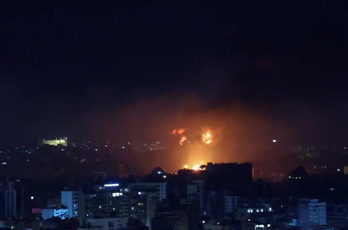 Ataque israelense atinge centro de Beirute, diz fonte de segurança