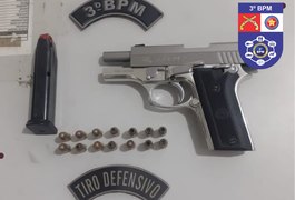 Homem é preso com arma em Posto de Combustíveis de Girau do Ponciano