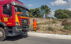 Incêndio em ecoponto, em Arapiraca