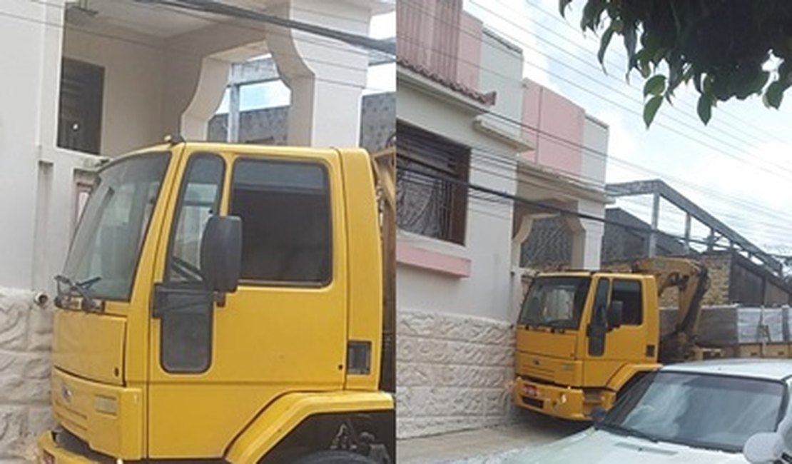 Vídeo. Para evitar tragédia, condutor joga caminhão contra residência no Agreste