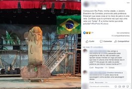 Vereador questiona cenografia de teatro com vela em formato de órgão sexual